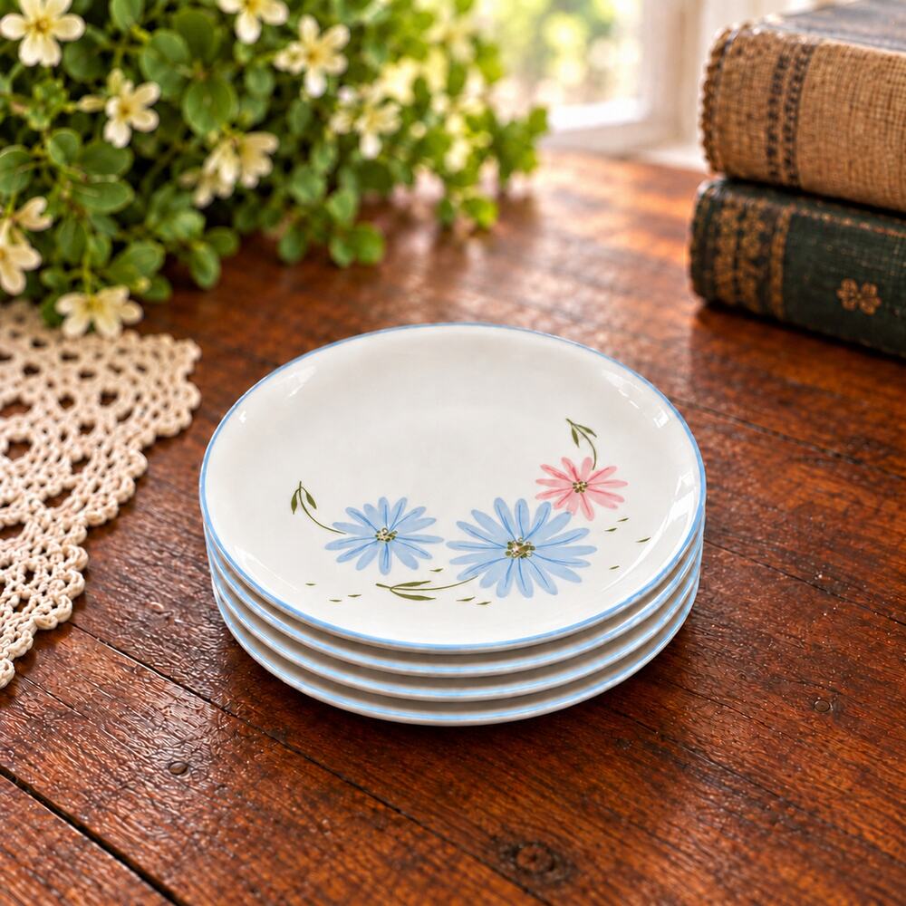 Vintage Franciscan Maytime Bread & Butter Plates Set of 4 –  Made in USA